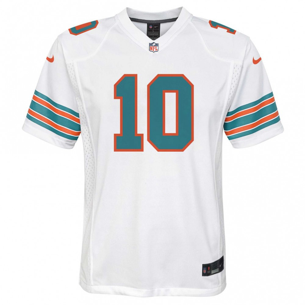 Tyreek Hill Miami Dolphins Nike Youth Game Jersey - White-GridironStore